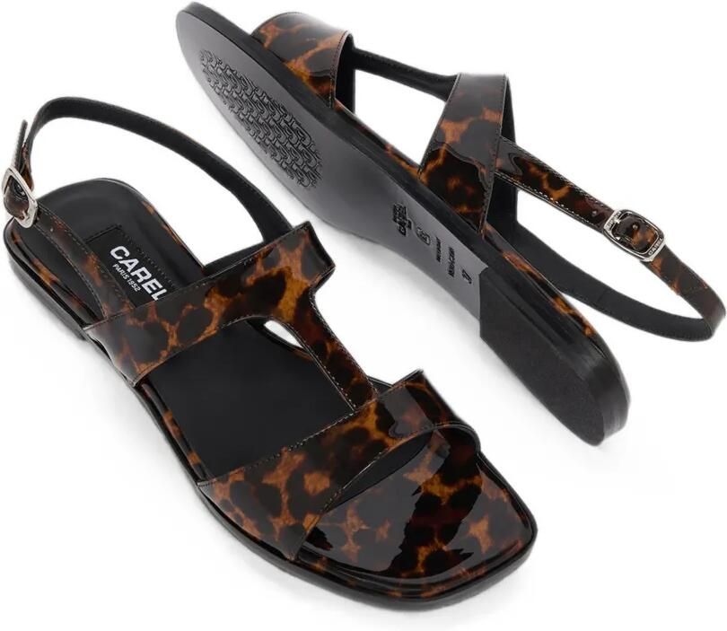 Carel Paris Roma sandalen met luipaard-print Bruin - Foto 3
