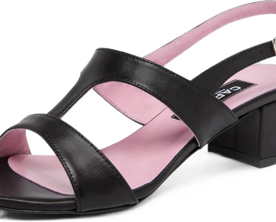 Carel Paris Romy leren sandalen Zwart - Foto 3