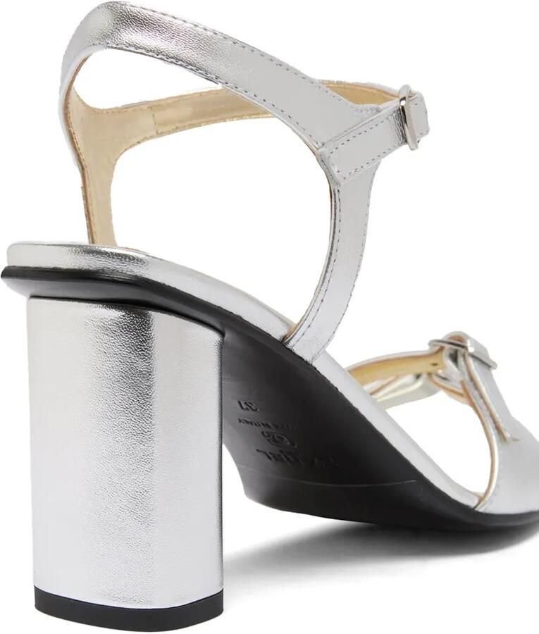 Carel Paris Sandalen met blokhak en drie bandjes Zilver - Foto 3