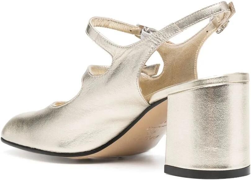 Carel Paris Sandalen met dubbele gesp Metallic - Foto 3