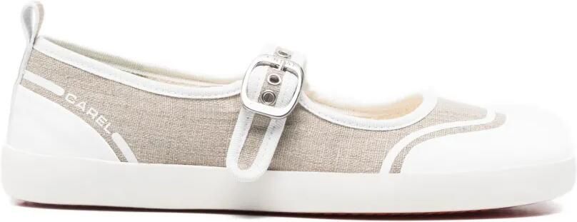 Carel Paris Sneakers met gesp Beige