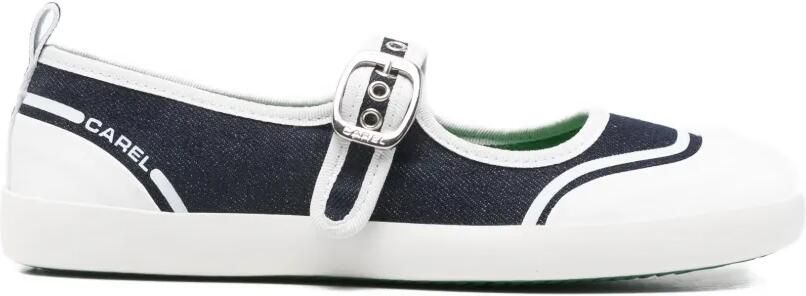 Carel Paris Sneakers met gespbandje Blauw