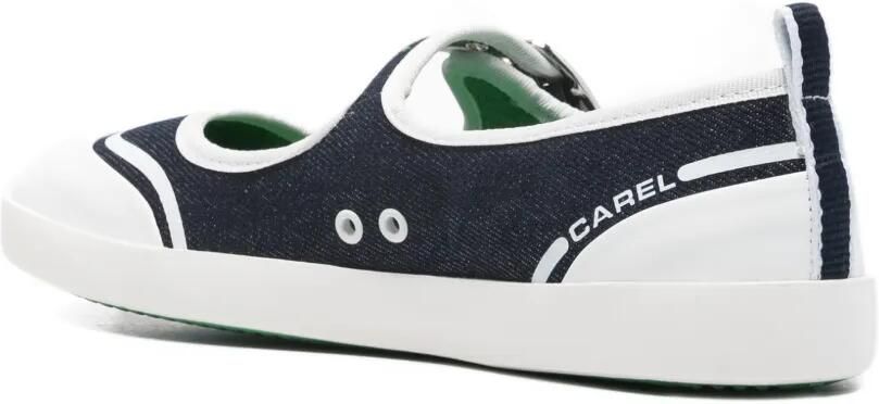 Carel Paris Sneakers met gespbandje Blauw - Foto 3