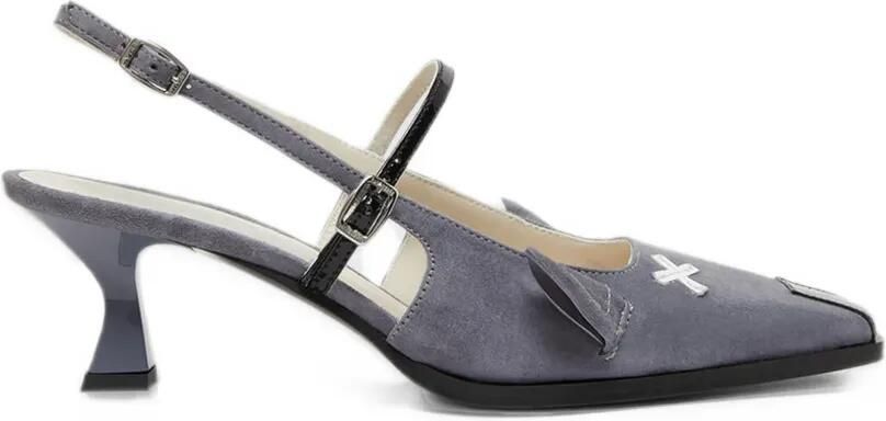 Carel Paris Souris suede slingback pumps Grijs