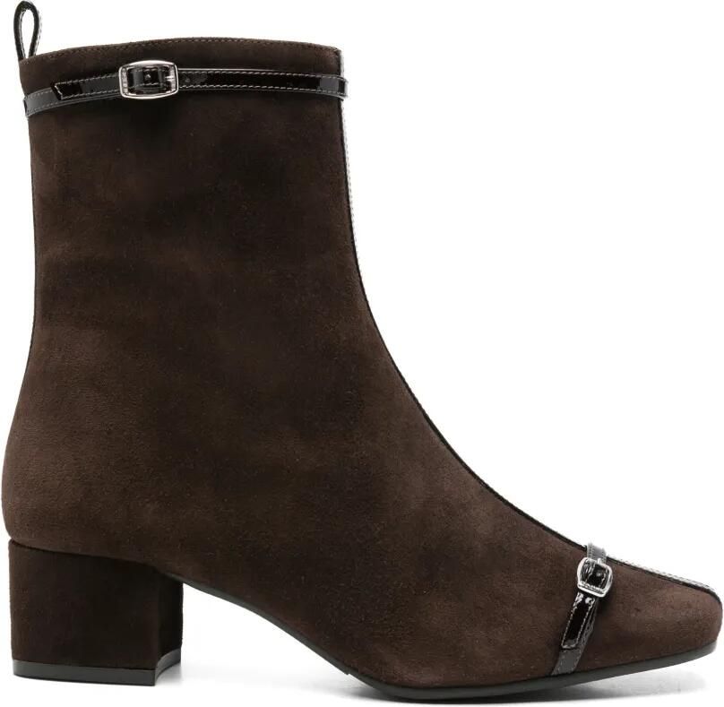 Carel Paris Start enkellaarzen met gespdetail Bruin