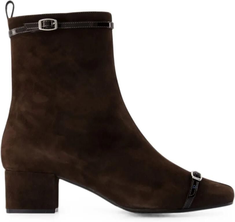 Carel Paris Start enkellaarzen met gespdetail Bruin