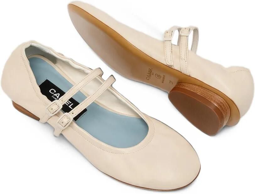 Carel Paris Tatiana double-strap ballet flats Beige - Foto 3