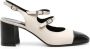 Carel Paris Mary Janes met contrasterende neus Beige - Thumbnail 1