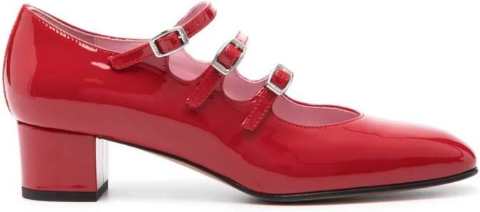 Carel Paris Kina 40mm leren pumps Rood