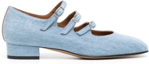 Carel Paris Kina pumps met gesp Blauw