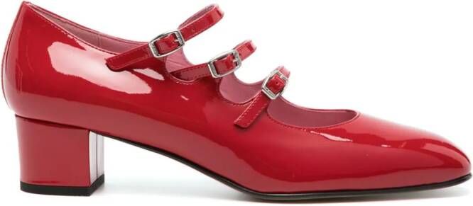 Carel Paris Ariana leren Mary Jane schoenen Rood