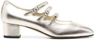 Carel Paris Kina pumps met metallic-effect Goud