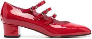 Carel Paris Kina pumps met gesp Rood