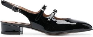 Carel Paris Mary Jane leren pumps Zwart