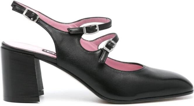 Carel Paris Mary Jane slingback schoenen Zwart