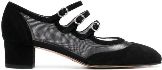 Carel Paris Pumps met open neus Zwart