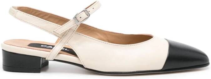 Carel Paris Oceano 30 mm leren ballerina's Beige