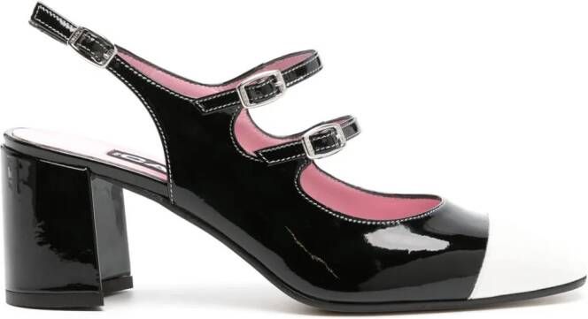 Carel Paris Papaya lakleren pumps Zwart