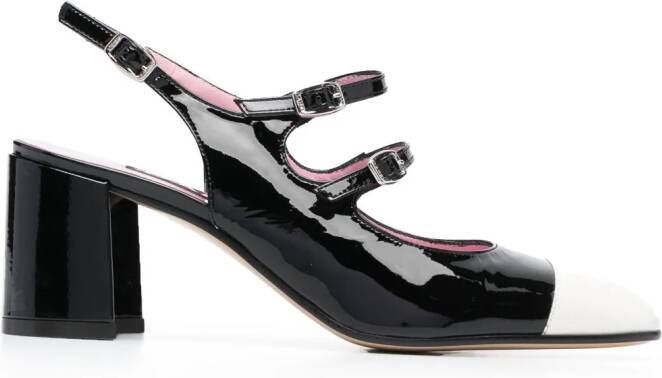 Carel Paris Papaya tweekleurige pumps Zwart