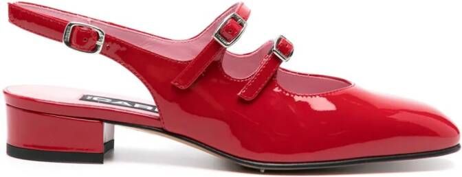 Carel Paris Peche lakleren pumps Rood