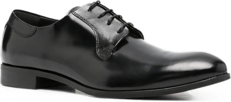 Carlo Pignatelli Derby veterschoenen met textuur vlak Zwart - Foto 3