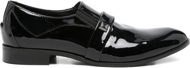 Carlo Pignatelli Lakleren loafers met bandje Zwart