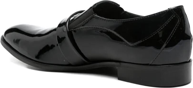 Carlo Pignatelli Lakleren loafers met bandje Zwart - Foto 3