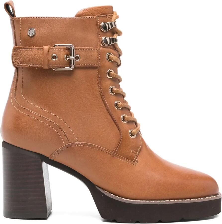 Carmela 80 mm laarzen met veters Bruin