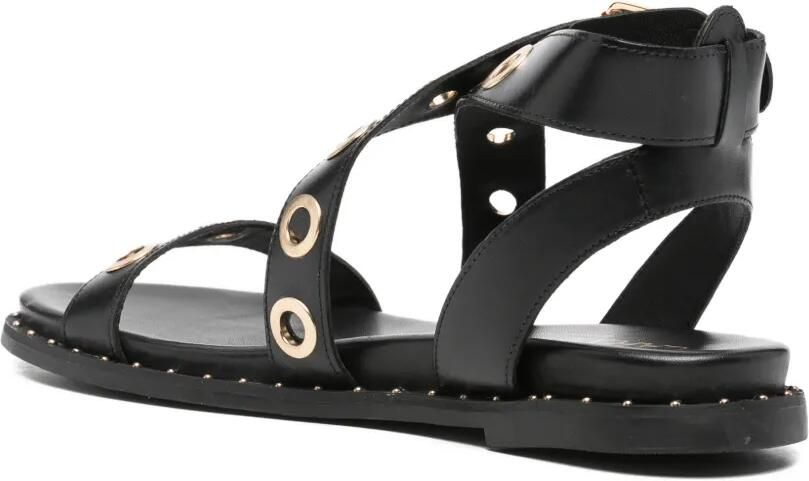 Carmela Sandalen met gekruiste bandjes en ringlets Zwart - Foto 3