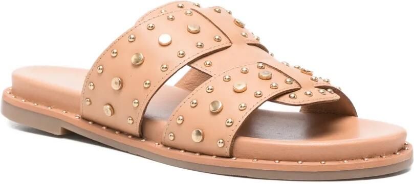 Carmela Sandalen verfraaid met studs Beige - Foto 4