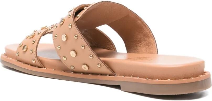 Carmela Sandalen verfraaid met studs Beige - Foto 3
