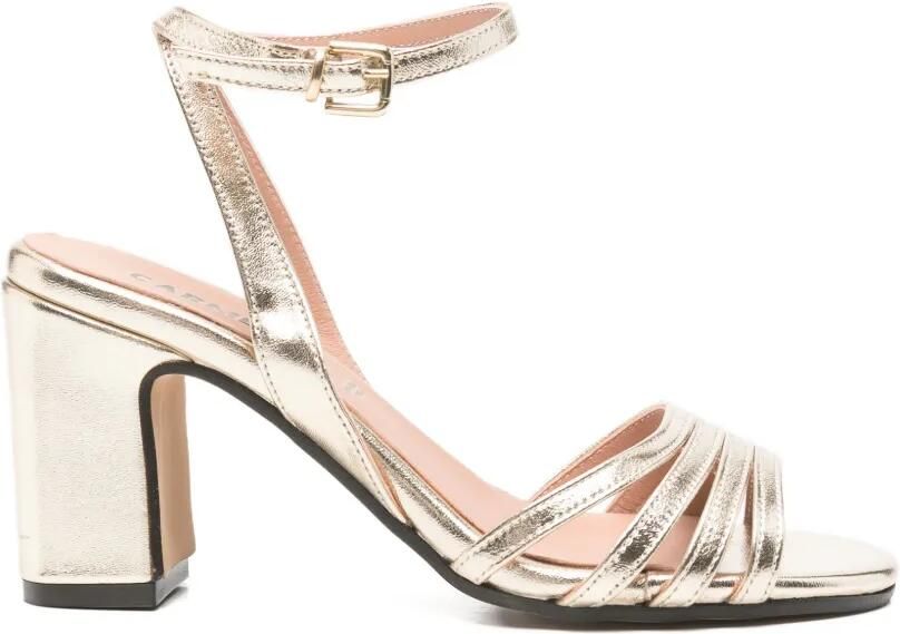 Carmens Leren sandalen Goud