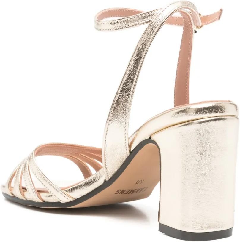 Carmens Leren sandalen Goud - Foto 2