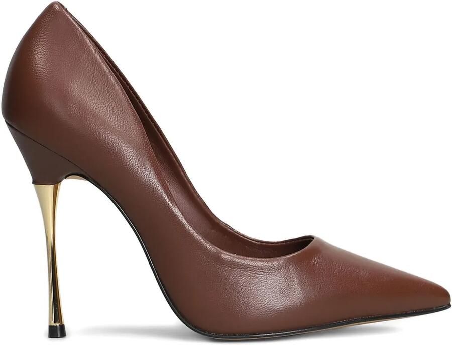 CARRANO 110 mm pumps met stilettohak en puntige neus Bruin