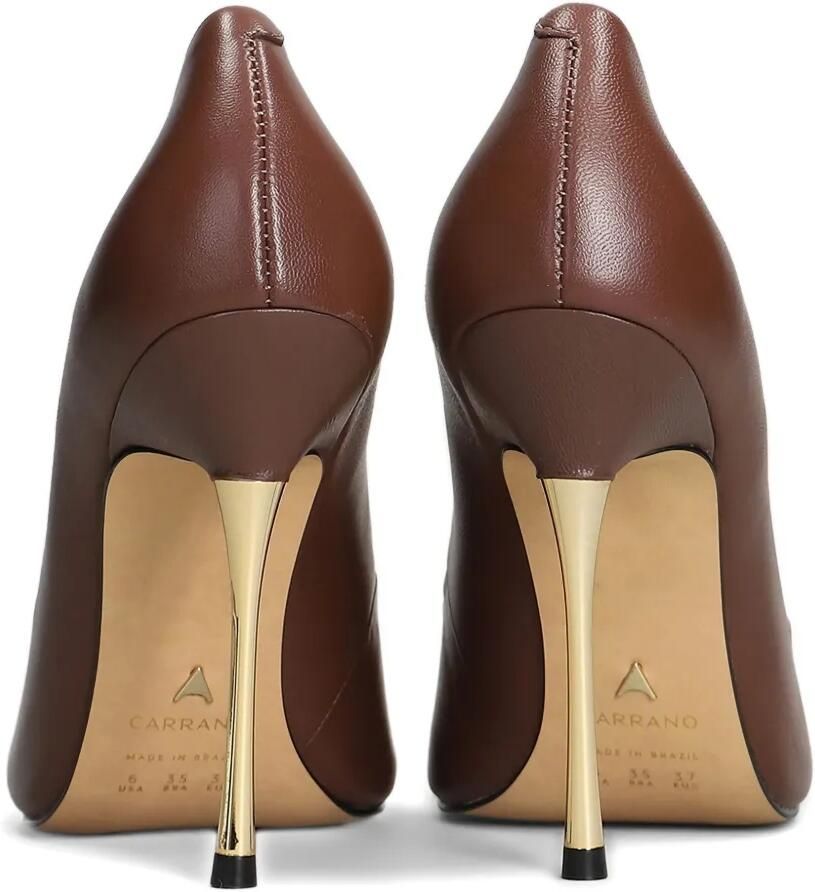 CARRANO 110 mm pumps met stilettohak en puntige neus Bruin - Foto 3