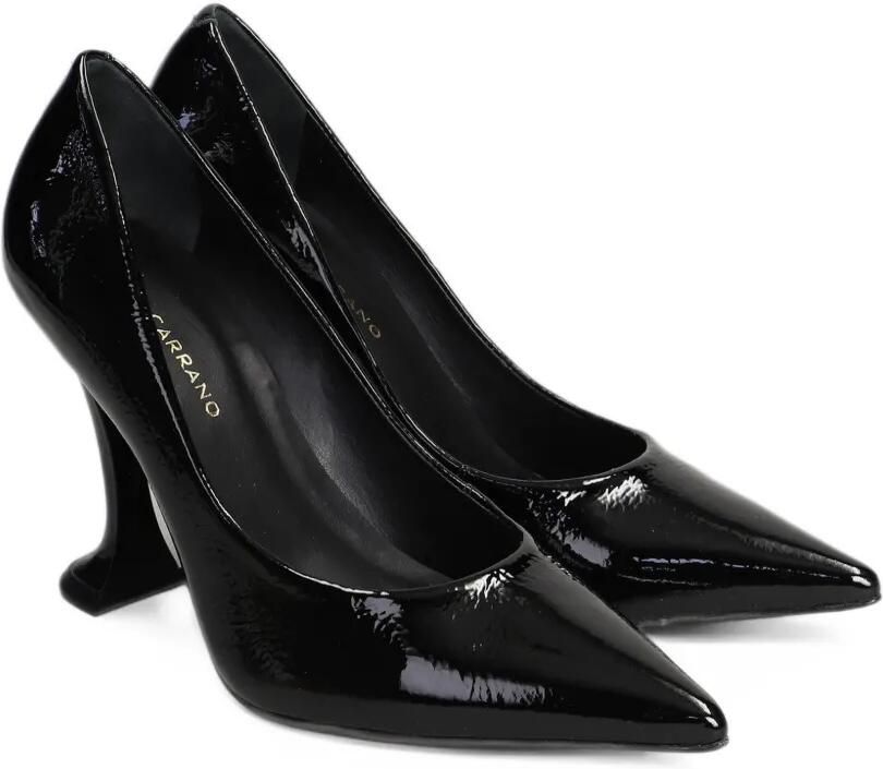 CARRANO Angeline patent-leather pointed-toe sculpted-heel pumps Zwart - Foto 3