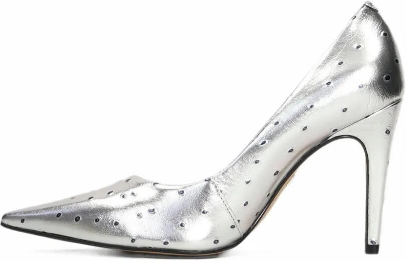 CARRANO Gio perforated pointed-toe heeled pumps Zilver - Foto 5