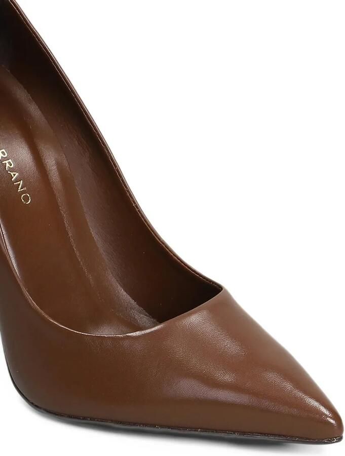 CARRANO Loretta pointed-toe stiletto pumps Bruin - Foto 4