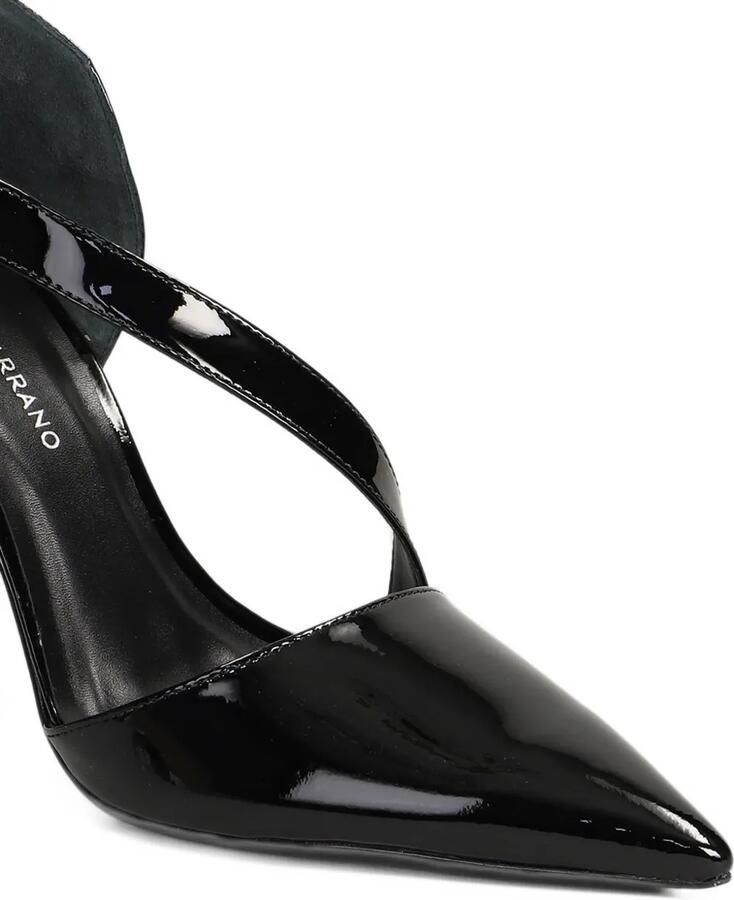 CARRANO patent-finish asymmetric-strap pumps Zwart - Foto 3