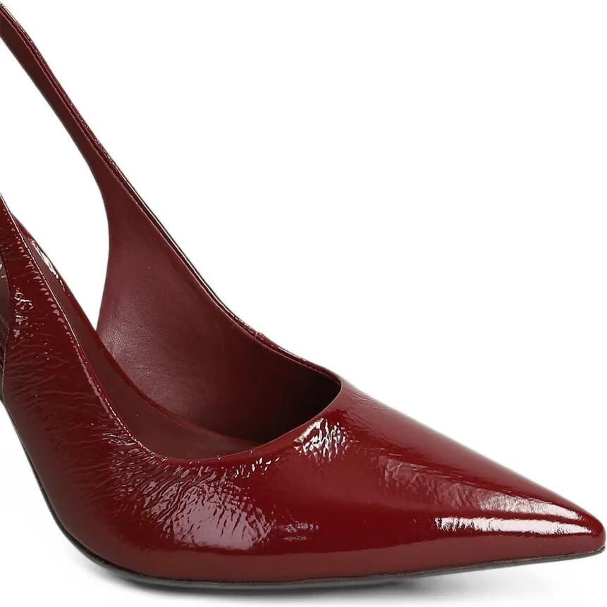 CARRANO patent-finish slingback pumps Rood - Foto 2