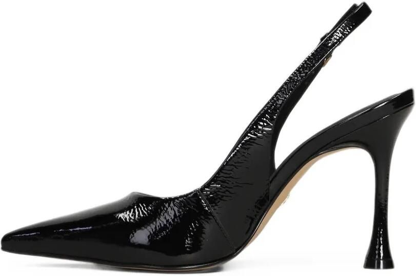 CARRANO patent-finish slingback pumps Zwart - Foto 5