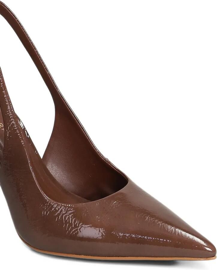 CARRANO pointed-toe slingback heeled pumps Bruin - Foto 3