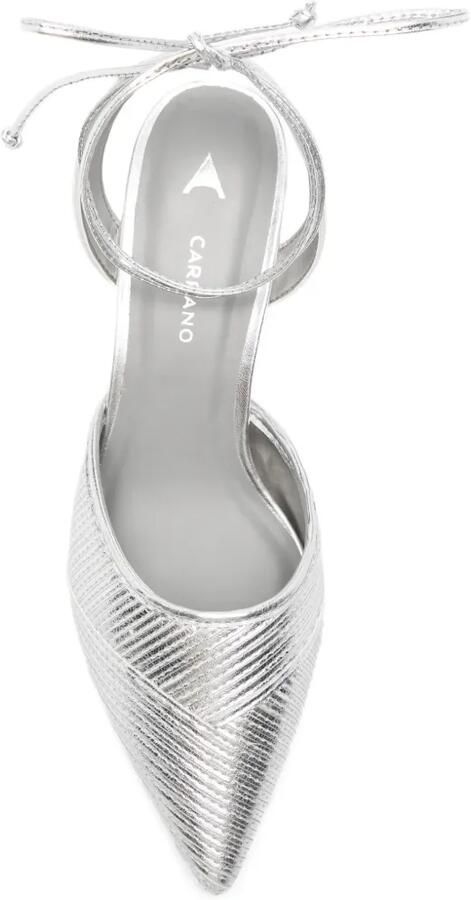CARRANO Pumps met enkelbandje en puntige neus Zilver