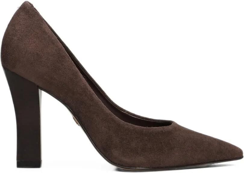 CARRANO Susan suede pointed-toe heeled pumps Bruin