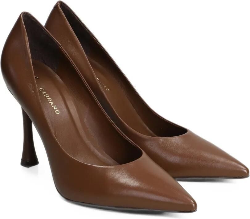 CARRANO Unique pointed-toe heeled pumps Bruin - Foto 4
