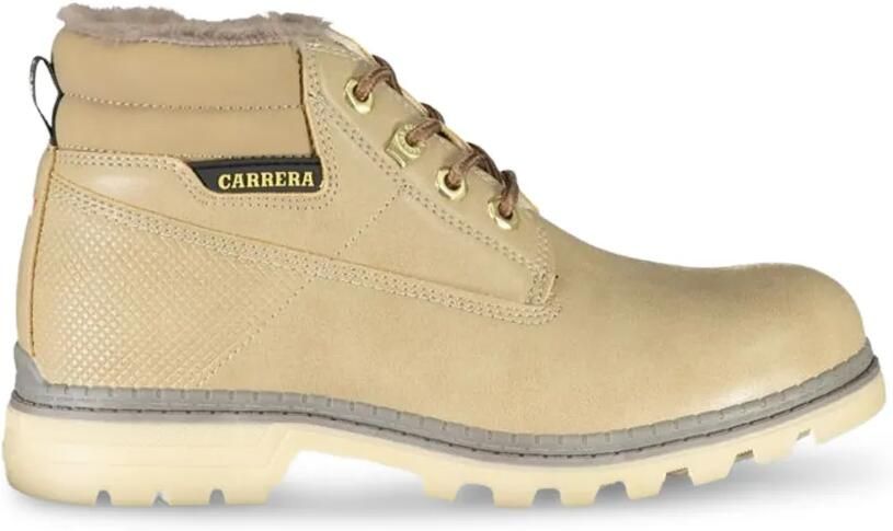 Carrera Enkellaarzen met voering van imitatiebont Beige
