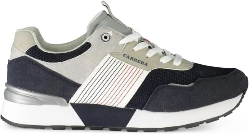 Carrera Mesh sneakers met suède vlakken Blauw