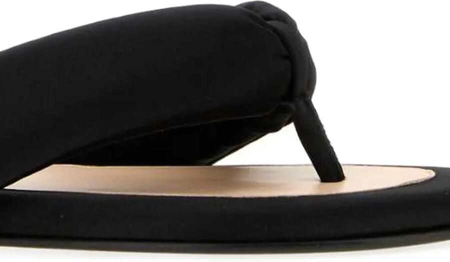 Carven Satijnen slippers Zwart - Foto 2