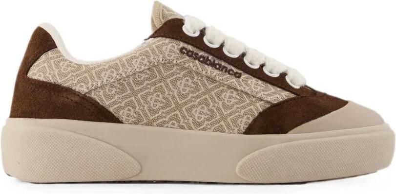 Casablanca Del Mar sneakers met monogram-patroon Beige