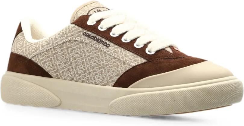 Casablanca Del Mar sneakers met monogram-print Beige - Foto 4